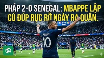 Pháp 2-0 Senegal: Mbappe lập cú đúp rực rỡ ngày ra quân